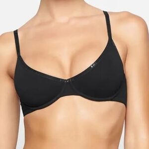 SKIMS Cotton Logo Underwire Demi Bra